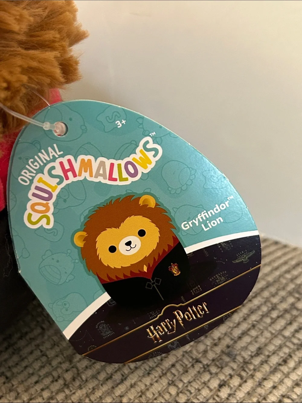 Squishmallows Harry Potter Hogwarts Gryffindor lion NEW with black robe